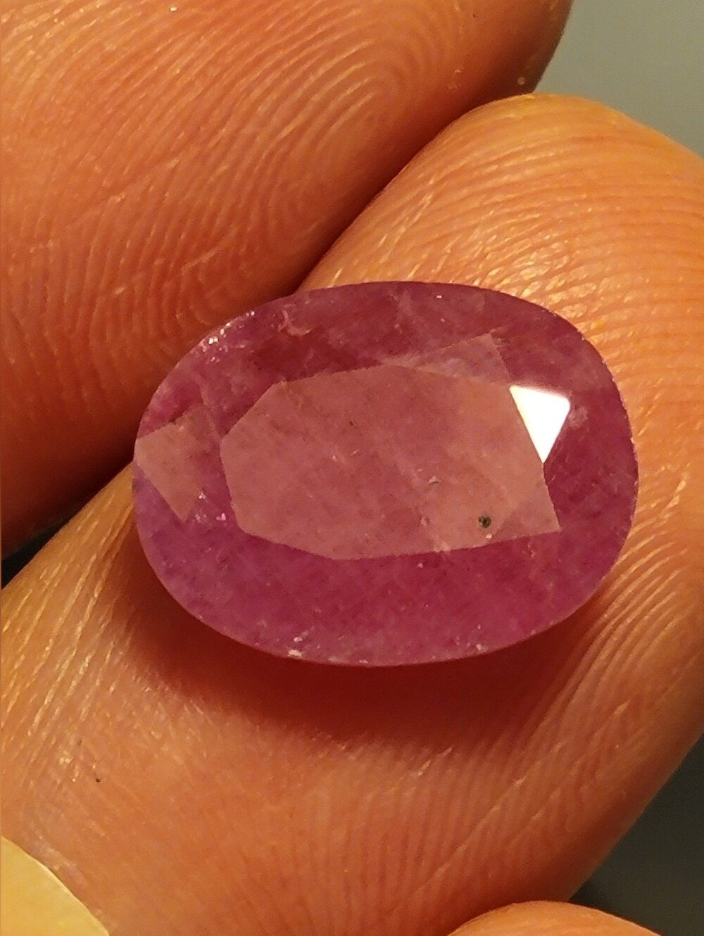 Natural Red Ruby Oval Cut Loose Gemstone - 12.7x10x2.9mm - 4.3ct